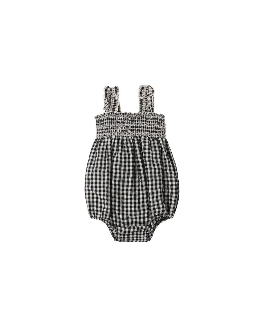 Julia Romper Black Check