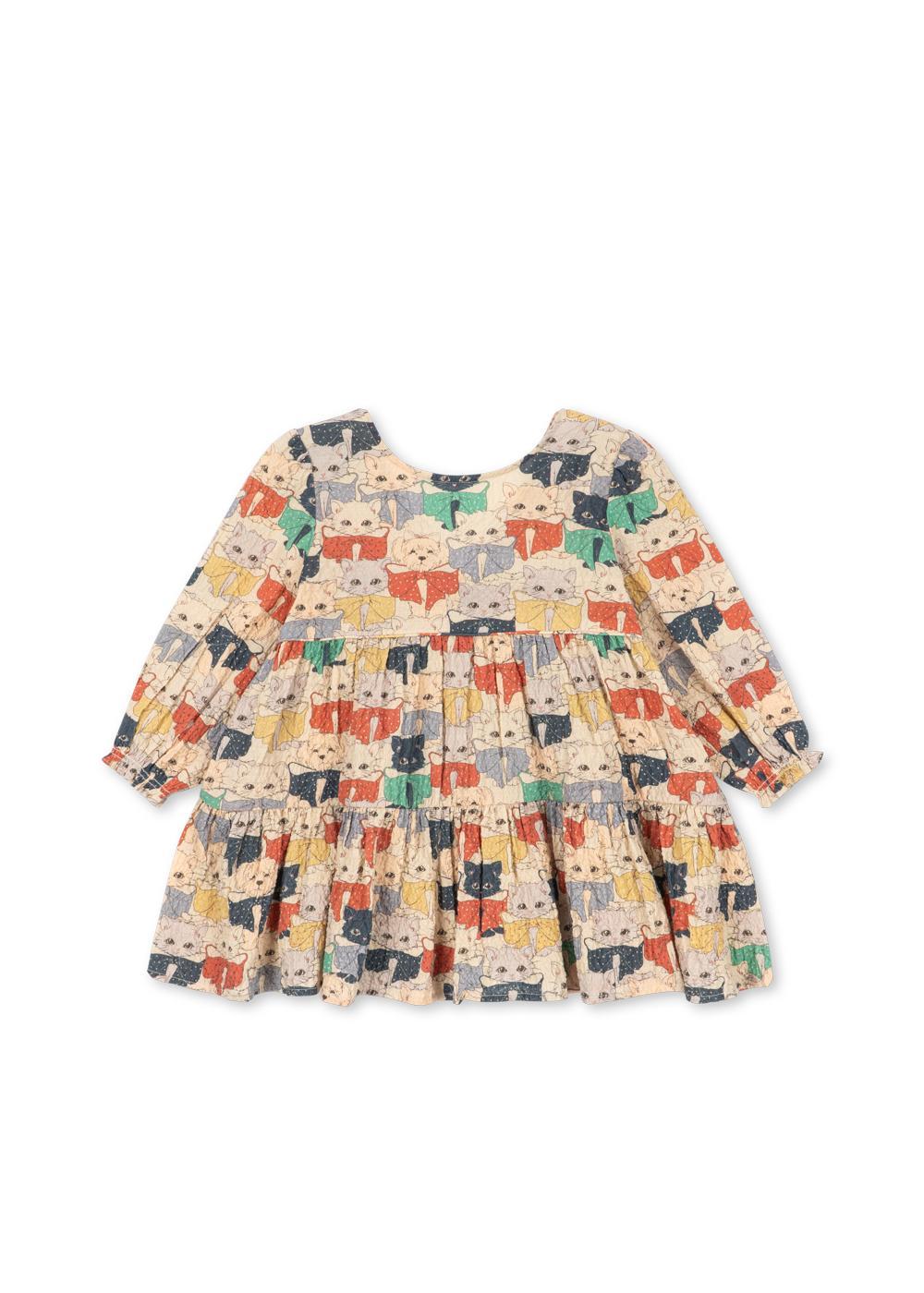 Elin Bow Dress - Cats and Dogs