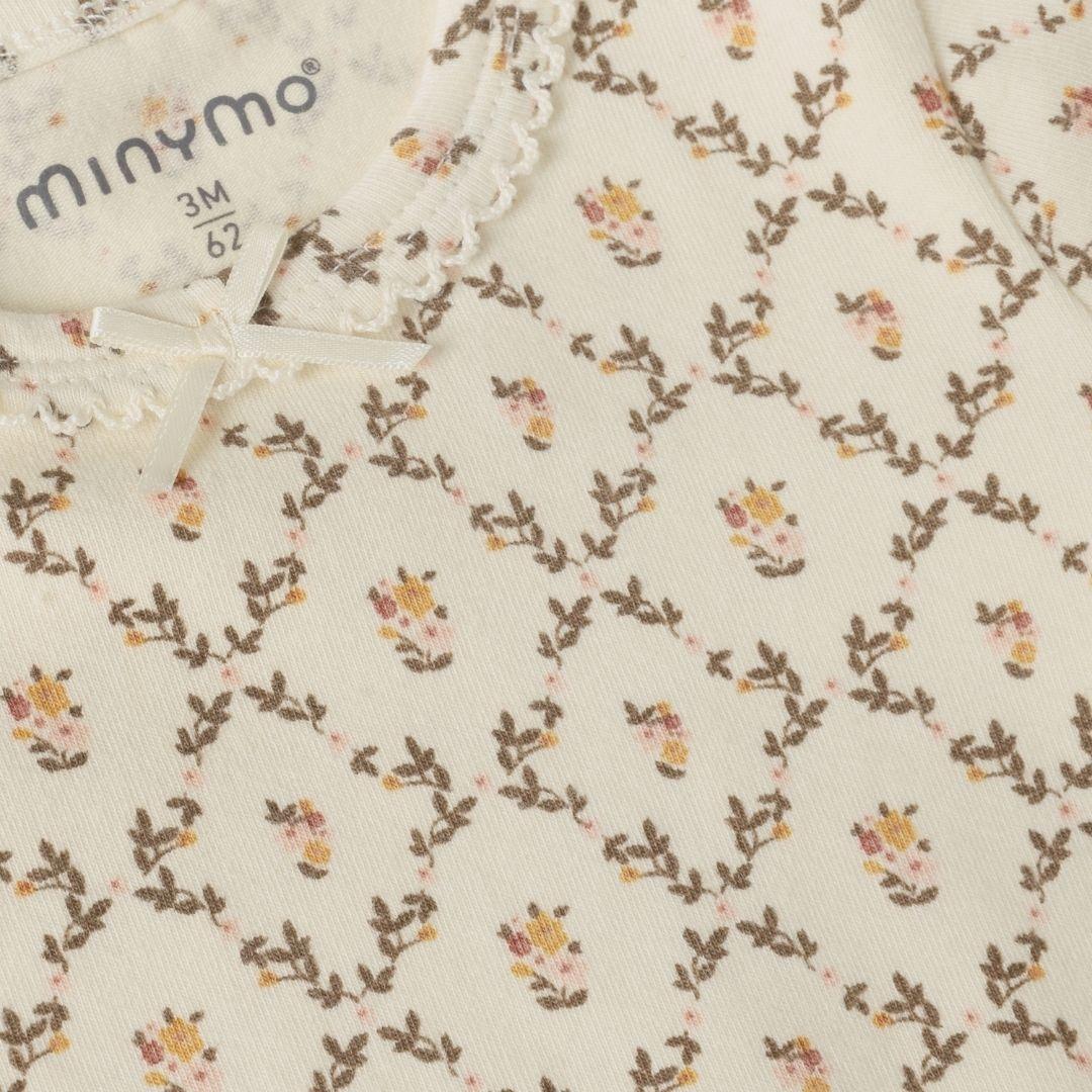 Cream Floral Vine Onesie