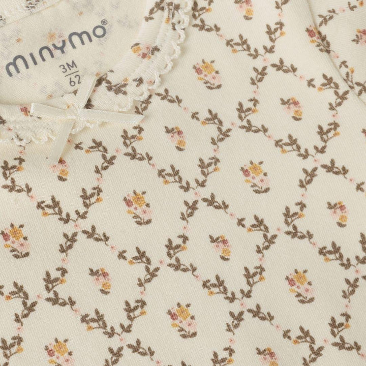 Cream Floral Vine Onesie