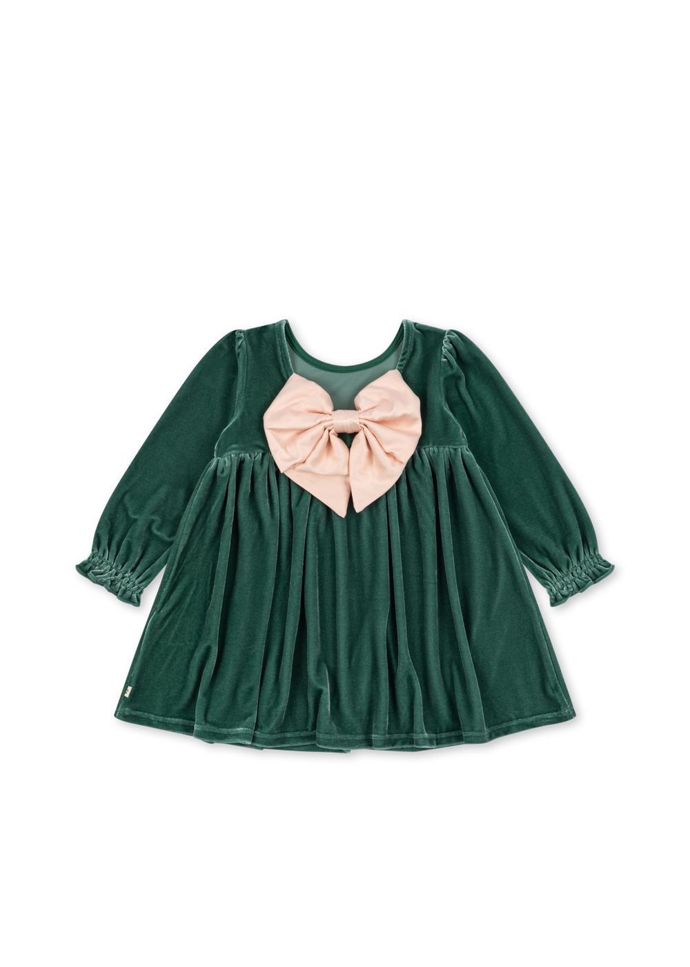 Gia Bow Dress - Fir