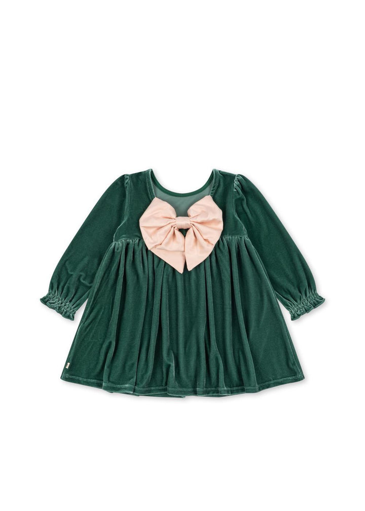 Gia Bow Dress - Fir