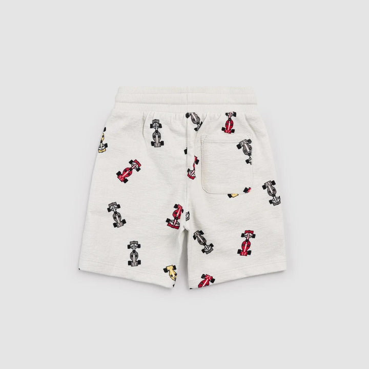 Race Cars on Grey Shorts