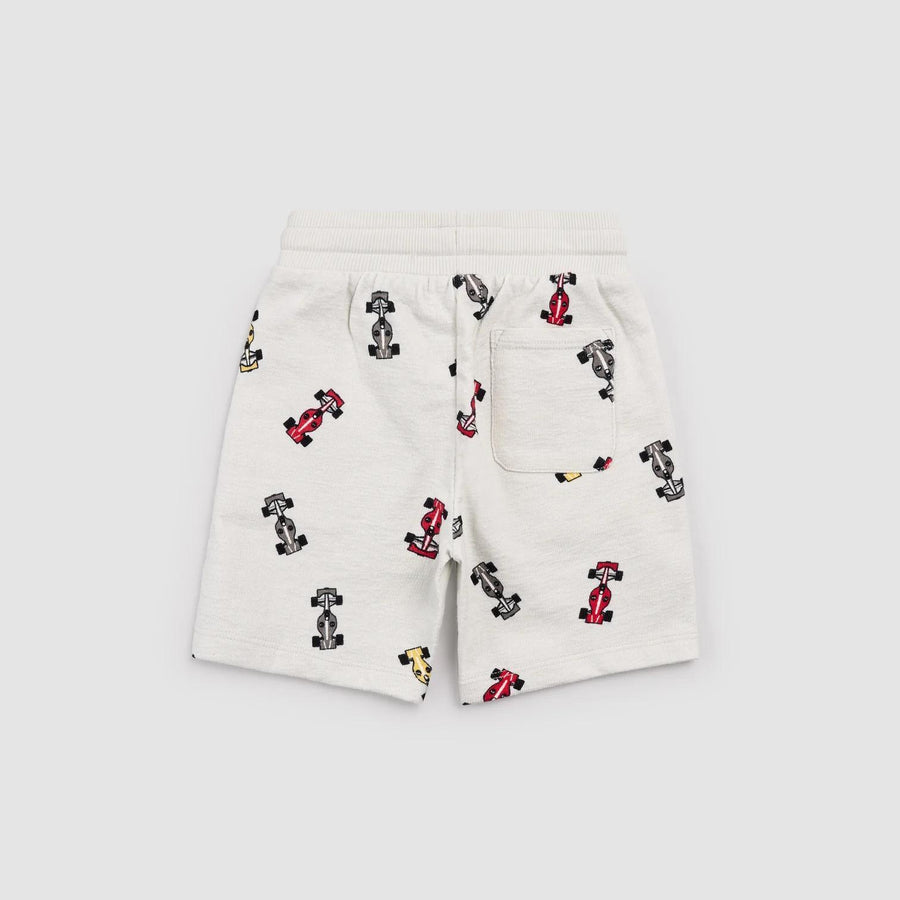 Race Cars on Grey Shorts
