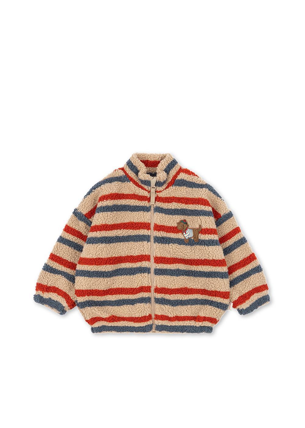 Jody Teddy Jacket - Tangerine Stripe