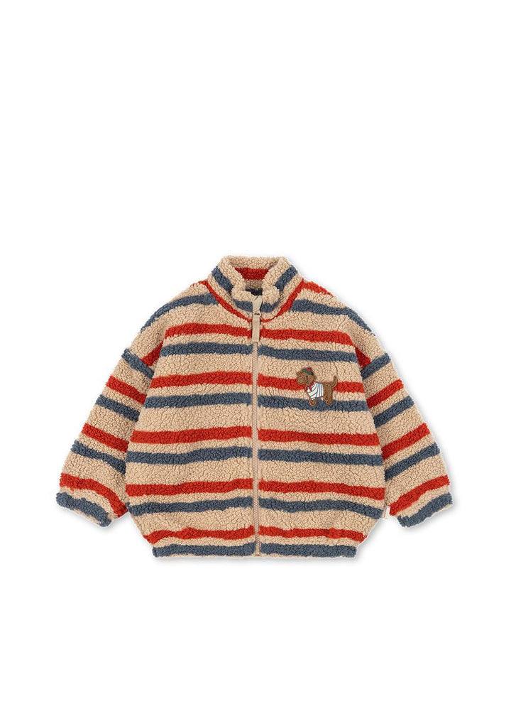 Jody Teddy Jacket - Tangerine Stripe