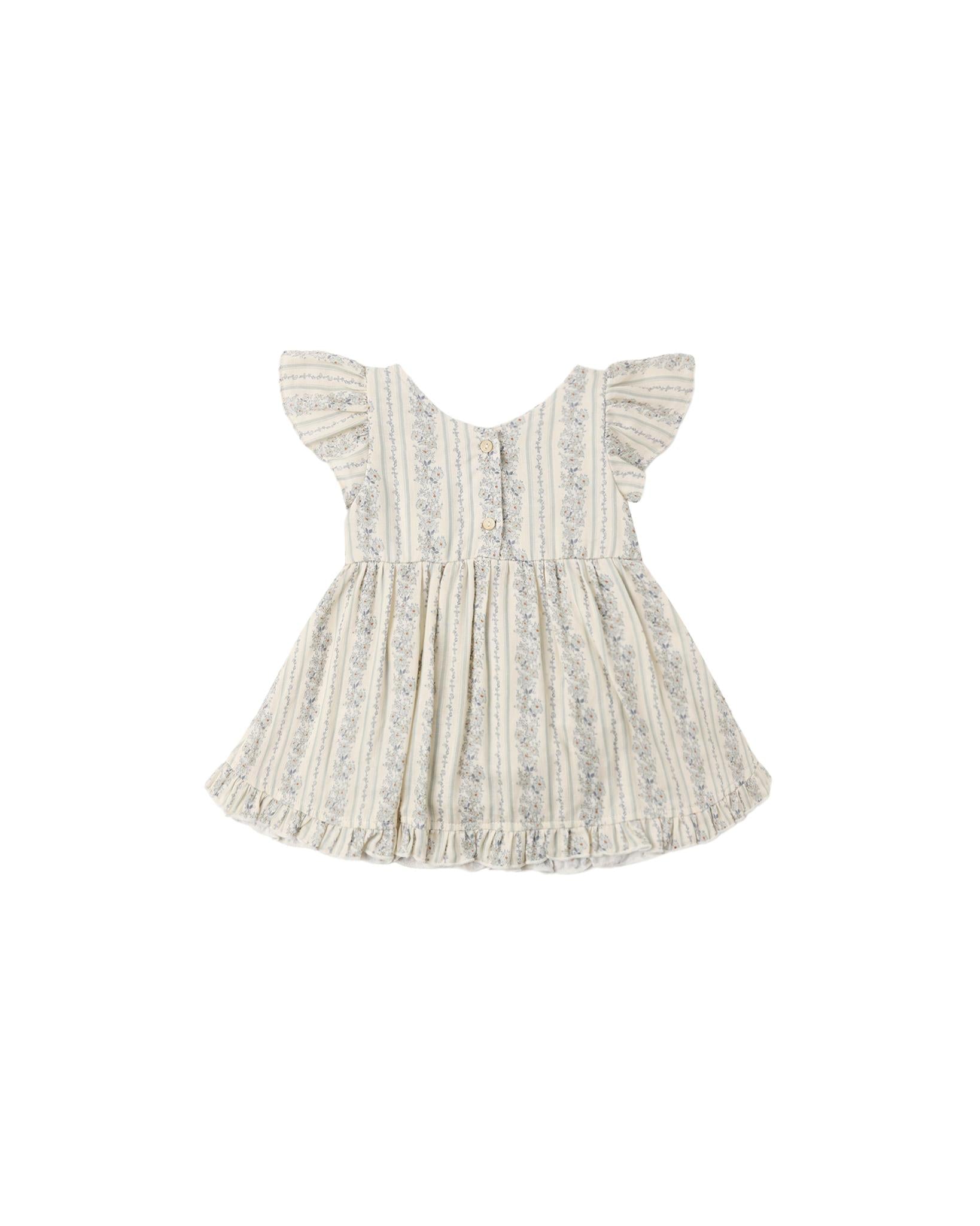 Lila Romper Blue Floral