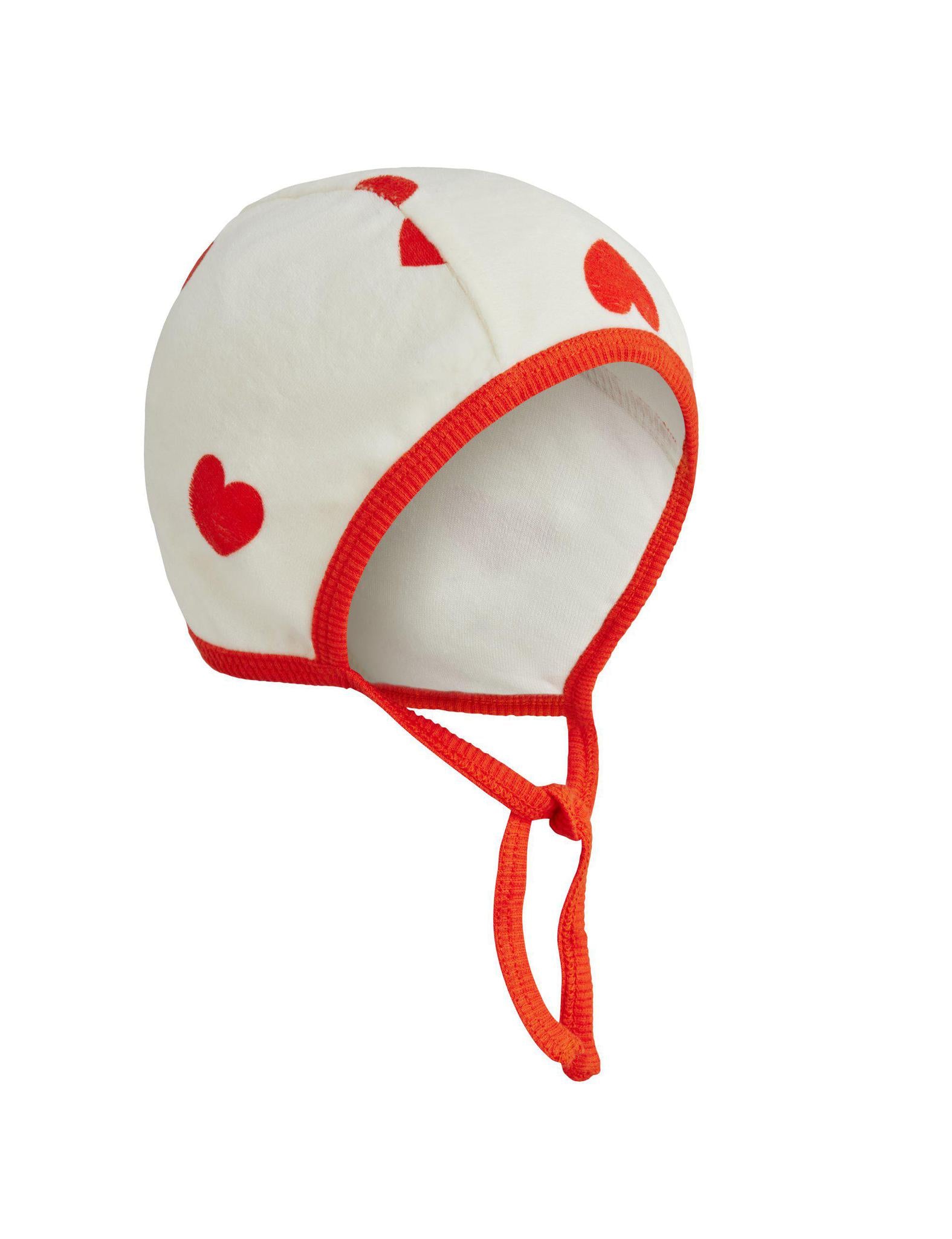 Hearts Velour Baby Helmet