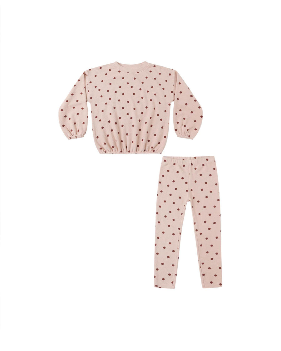 Spongey Knit Set - Polka Dot
