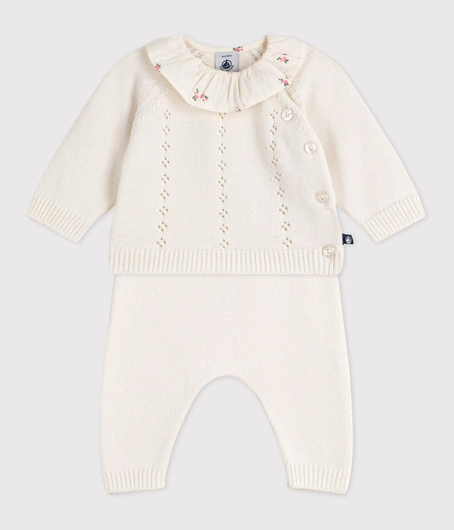 Baby Girl Ruffle Knit Set
