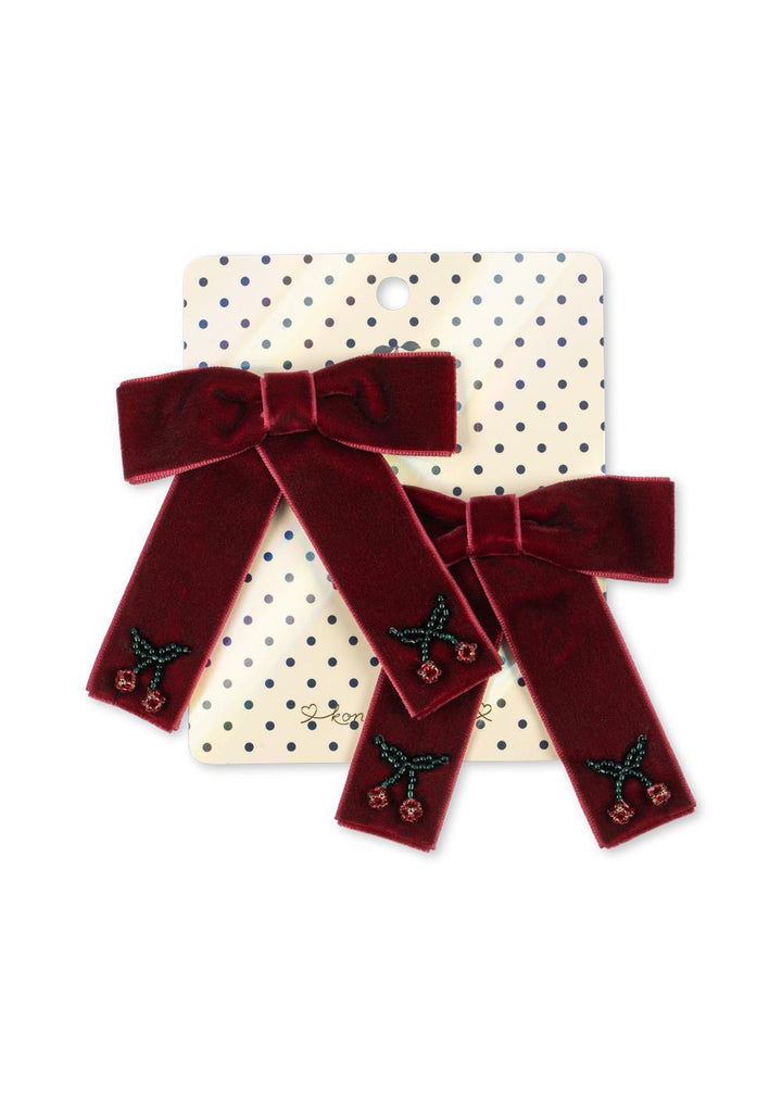 Juliette Bow Hair Clip - Rio Red
