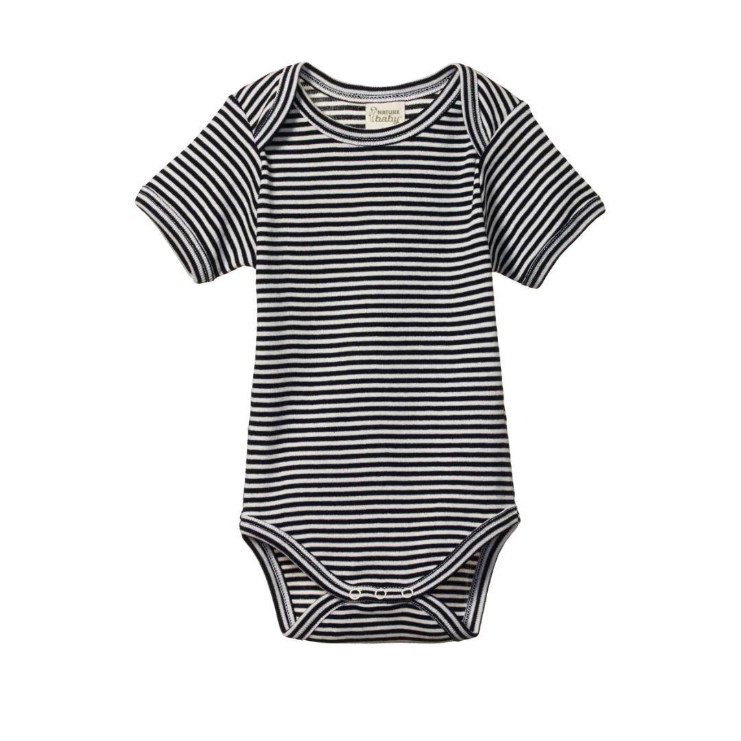 Organic Bodysuit - Navy Stripe