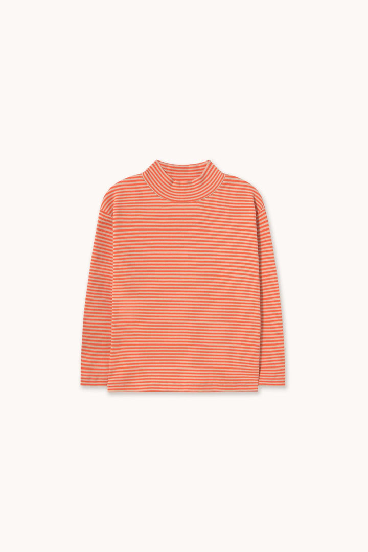 Stripes Rib Mockneck