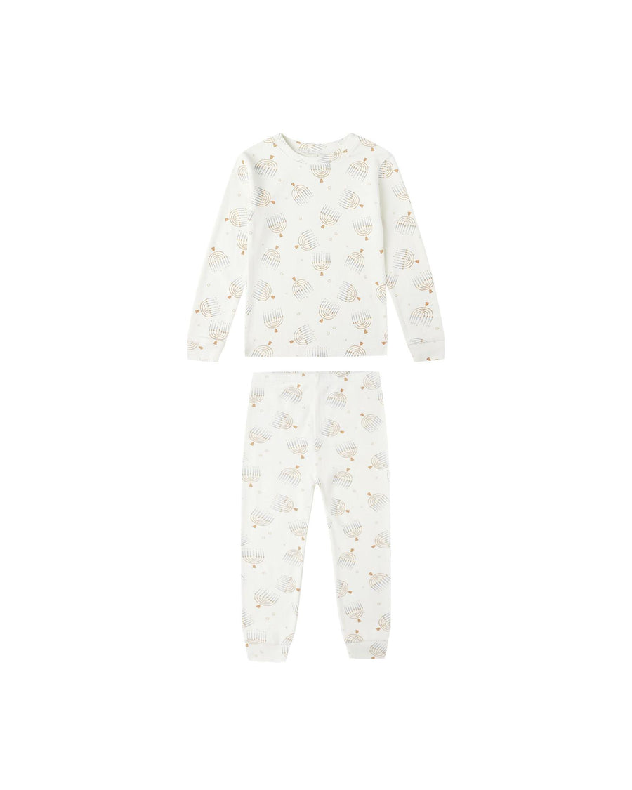 Organic Pajama Set Hanukkah