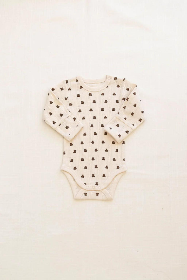 onesie + pant set - pointelle - teddy
