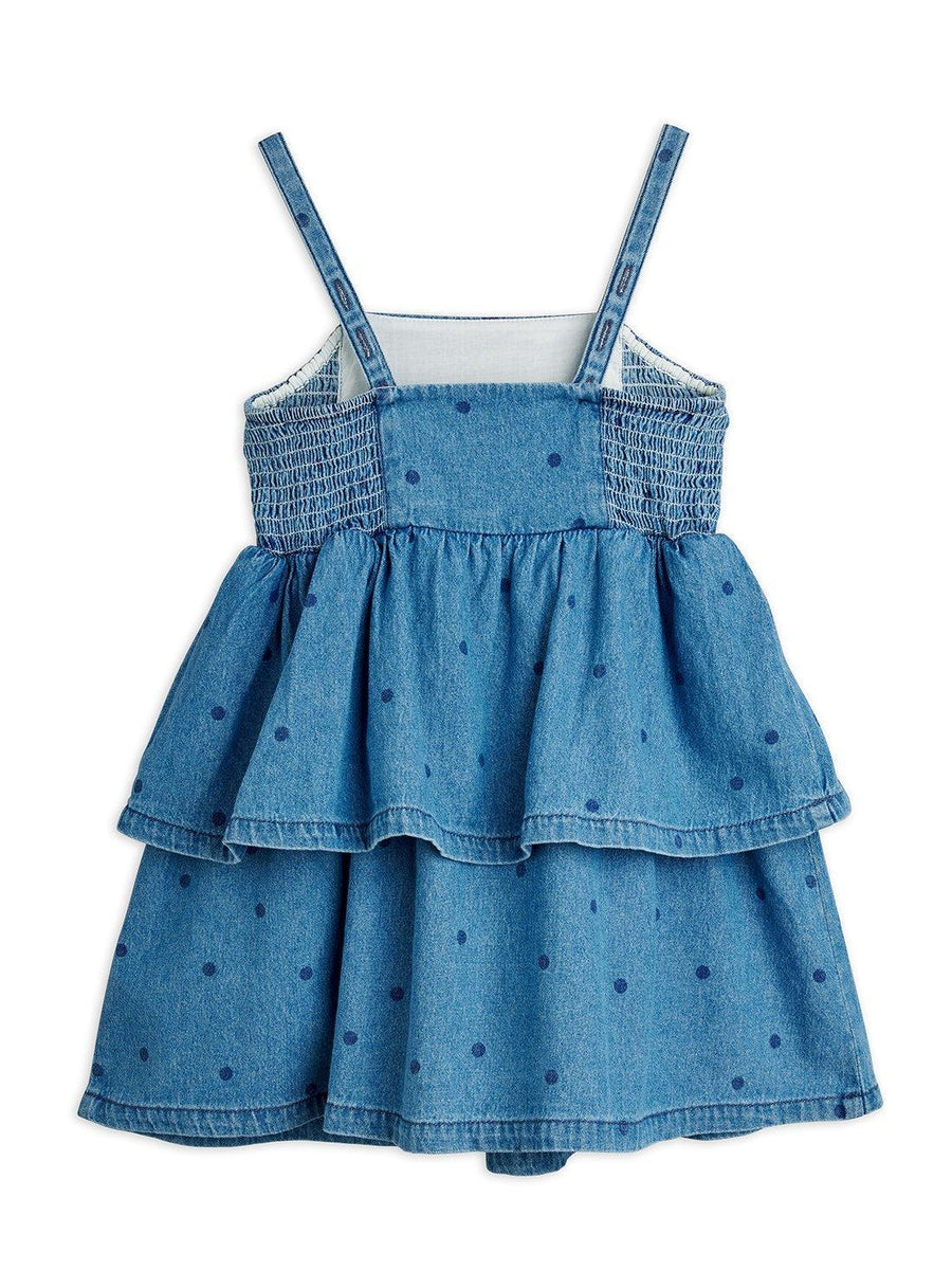 Dotted Denim Dress