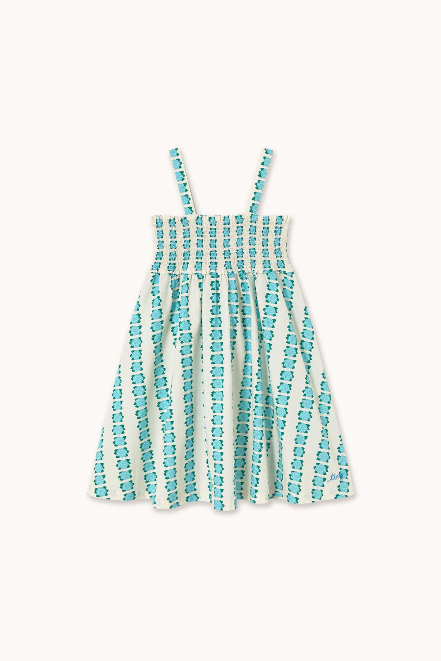 Blue Flowers Strap Dress