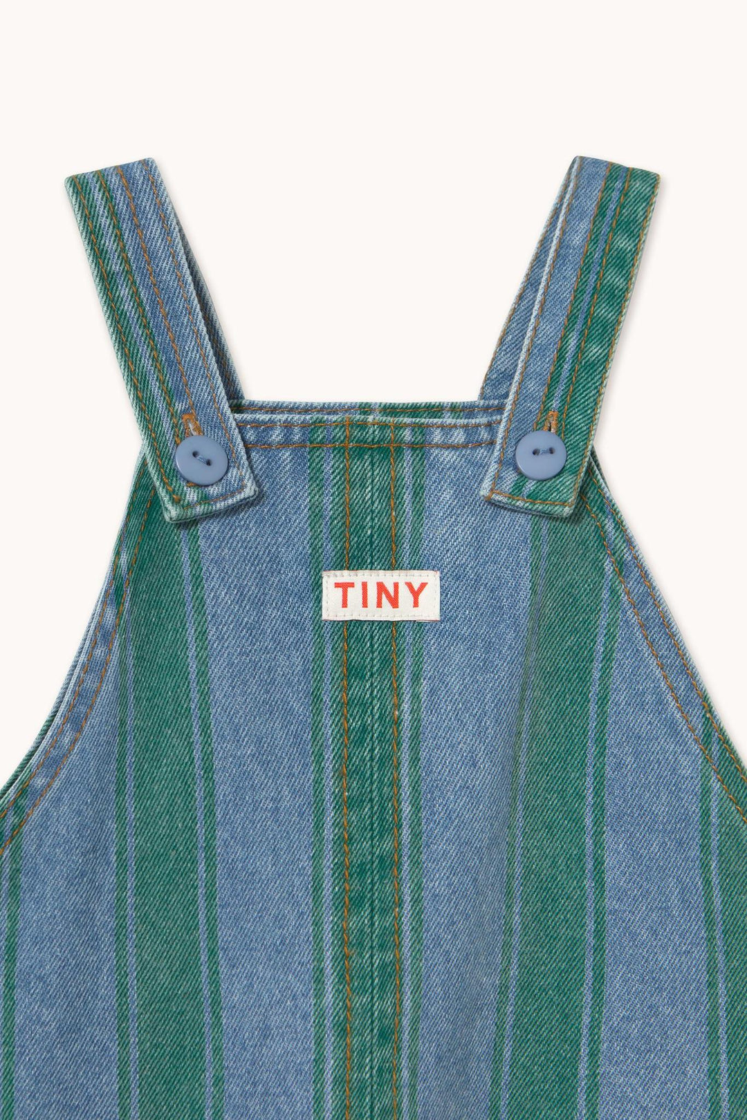 Retro Stripes Baby Denim Dungaree