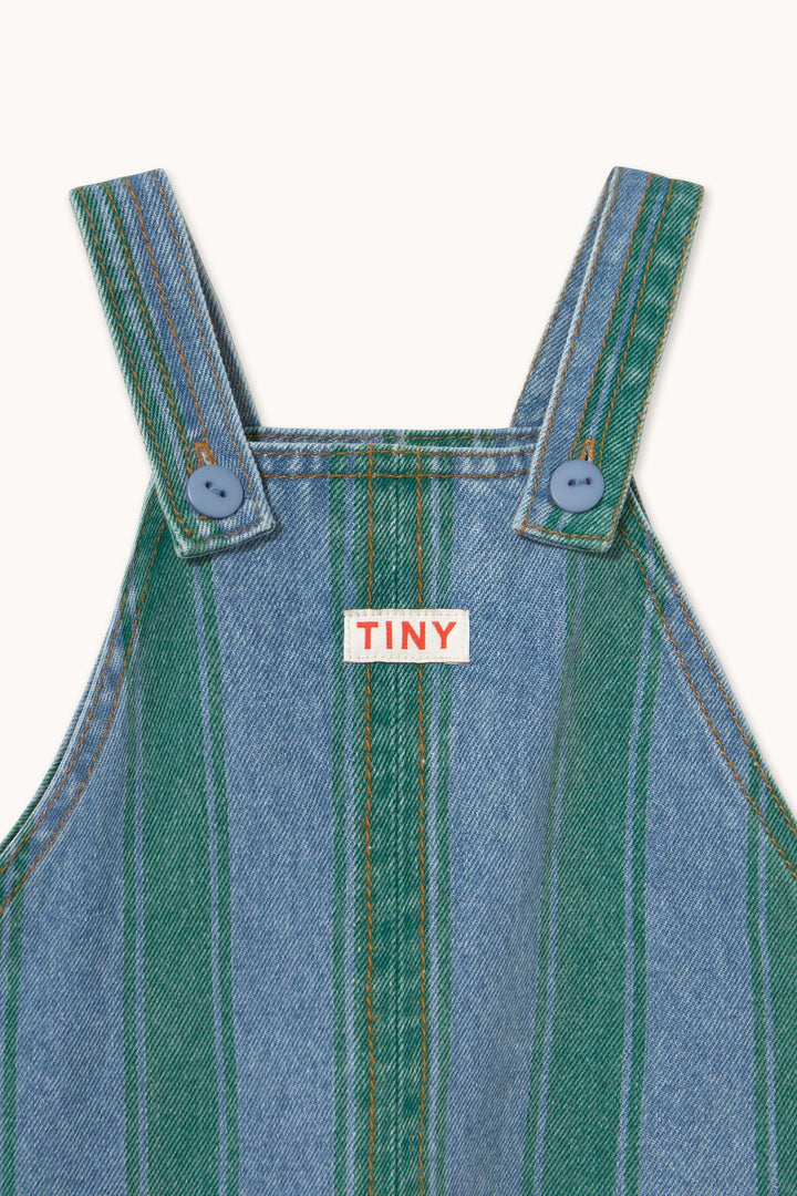 Retro Stripes Baby Denim Dungaree