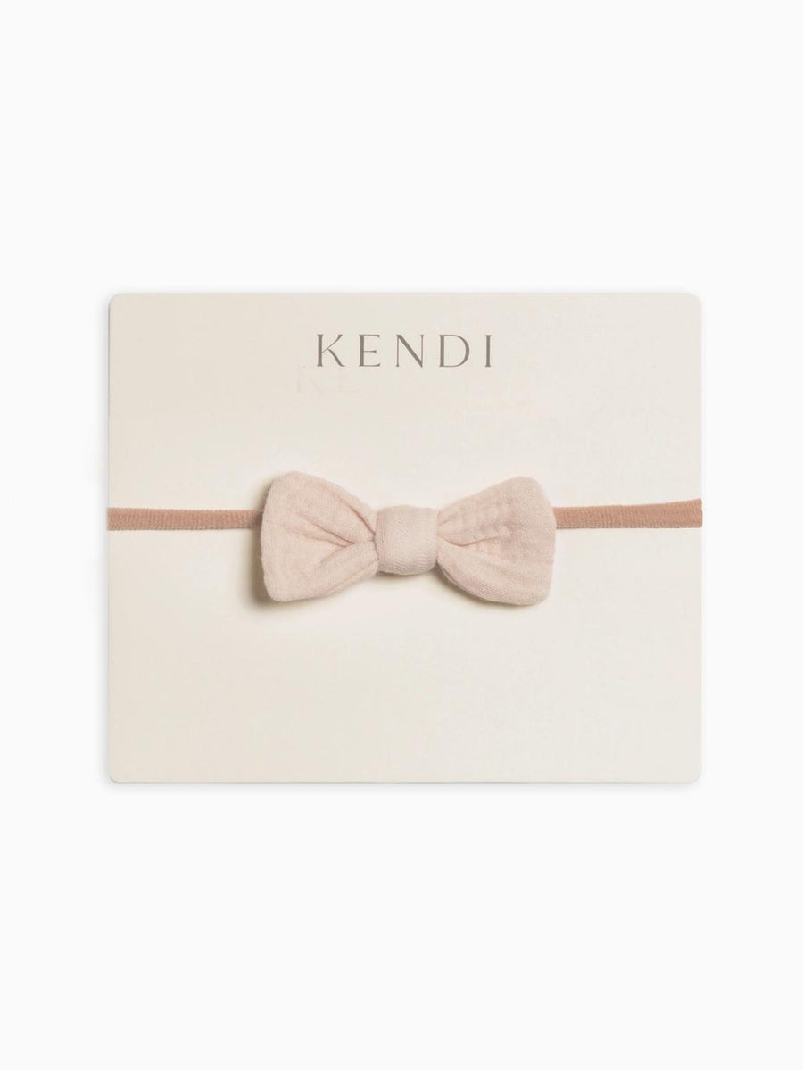 Classic Muslin Dainty Bow - Natural