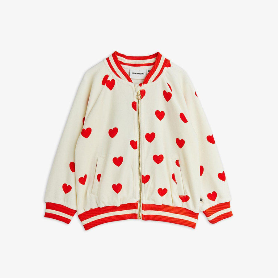 Hearts Velour Cardigan
