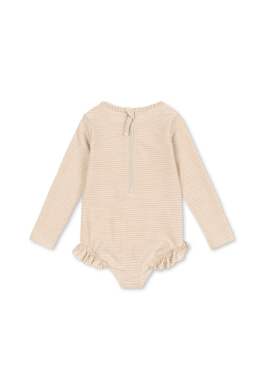 Jade LS Swimsuit - Rose Stripe
