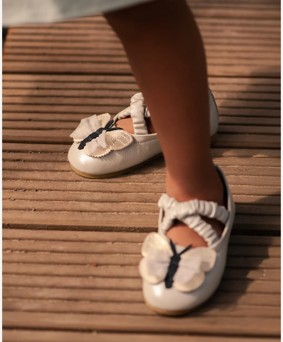 Mileni Ballerinas - Silver Blue