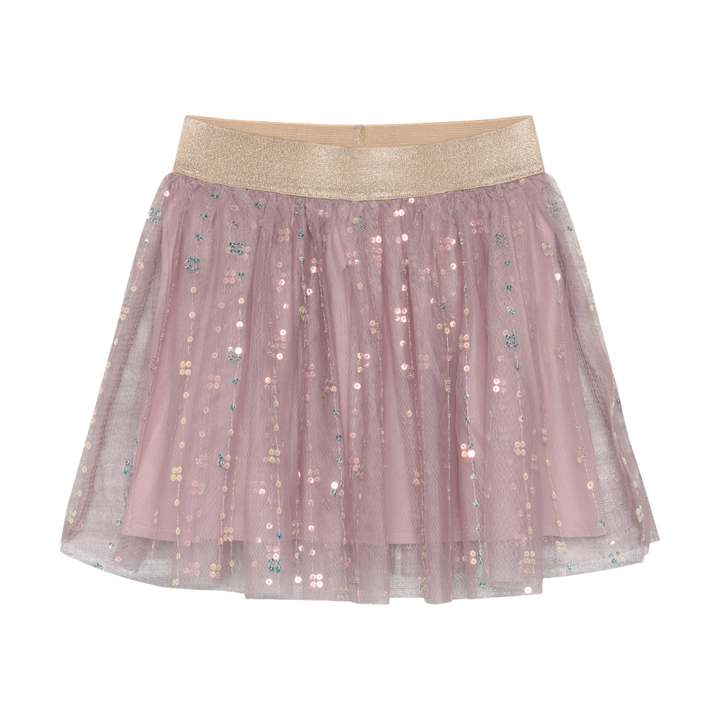 Dusty Rose Sequin Tulle Skirt