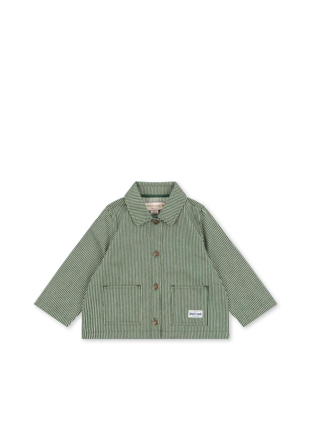 Luc Shirt Jacket - Milk Verte Stripe