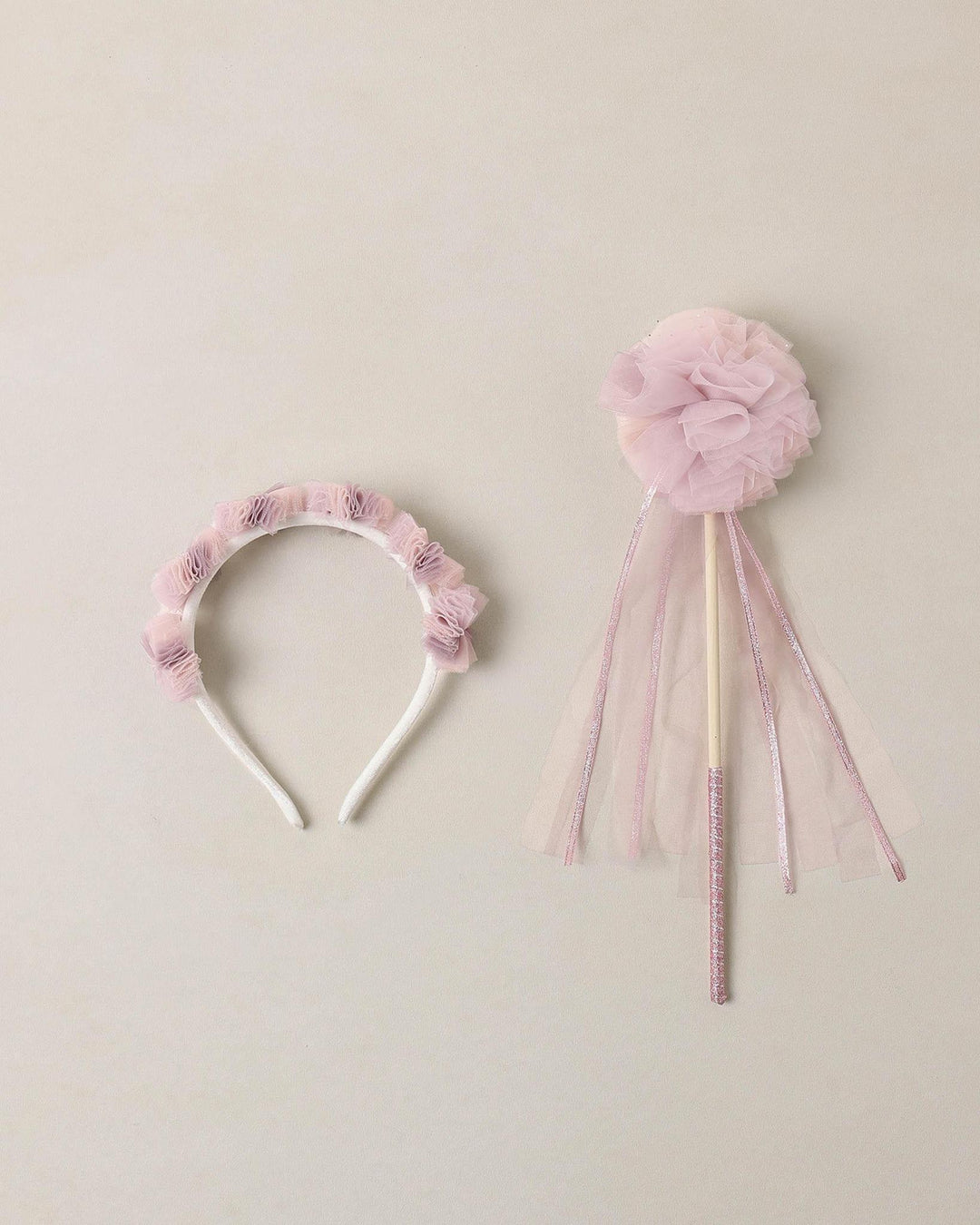 Pom Pom Crown &amp; Wand - Sugar Plum