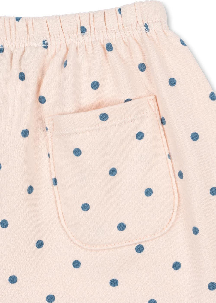 Spotty Sweat Shorts - Rosewater Dot