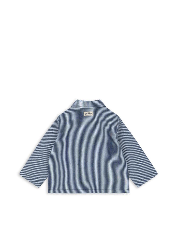 Luc Shirt Jacket - Blue Stripe