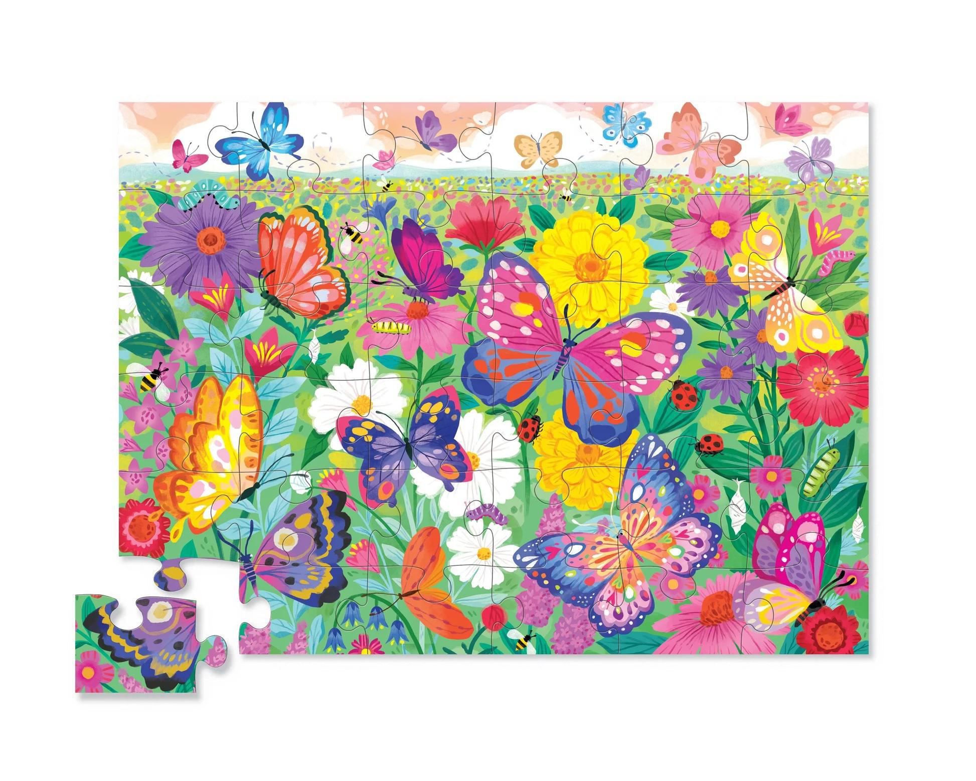 36-Pc Puzzle/Butterfly Garden
