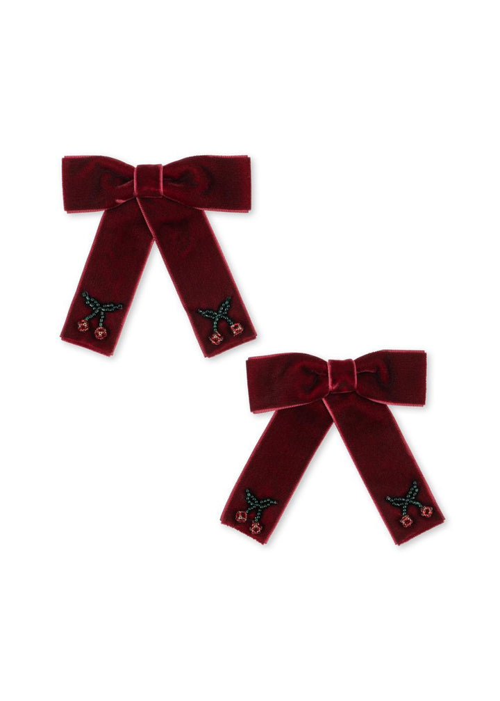 Juliette Bow Hair Clip - Rio Red