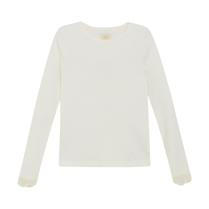 Cream LS Tee