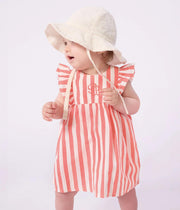 Sleeveless Stripe Dress with Bloomers