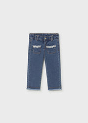 Jeans with Lace Detail