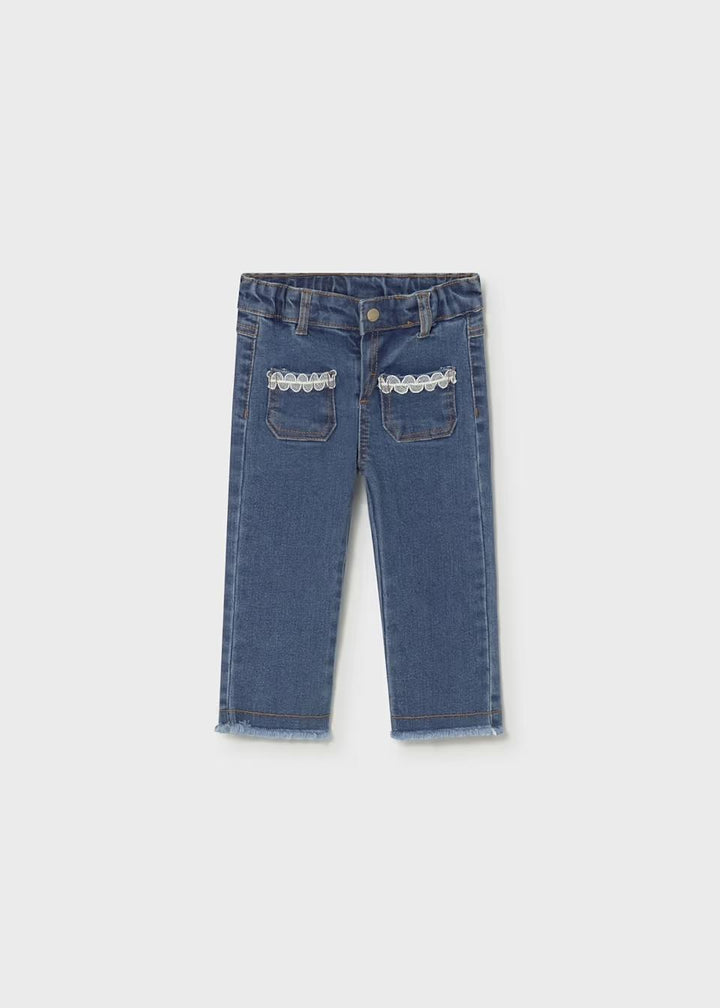 Jeans with Lace Detail