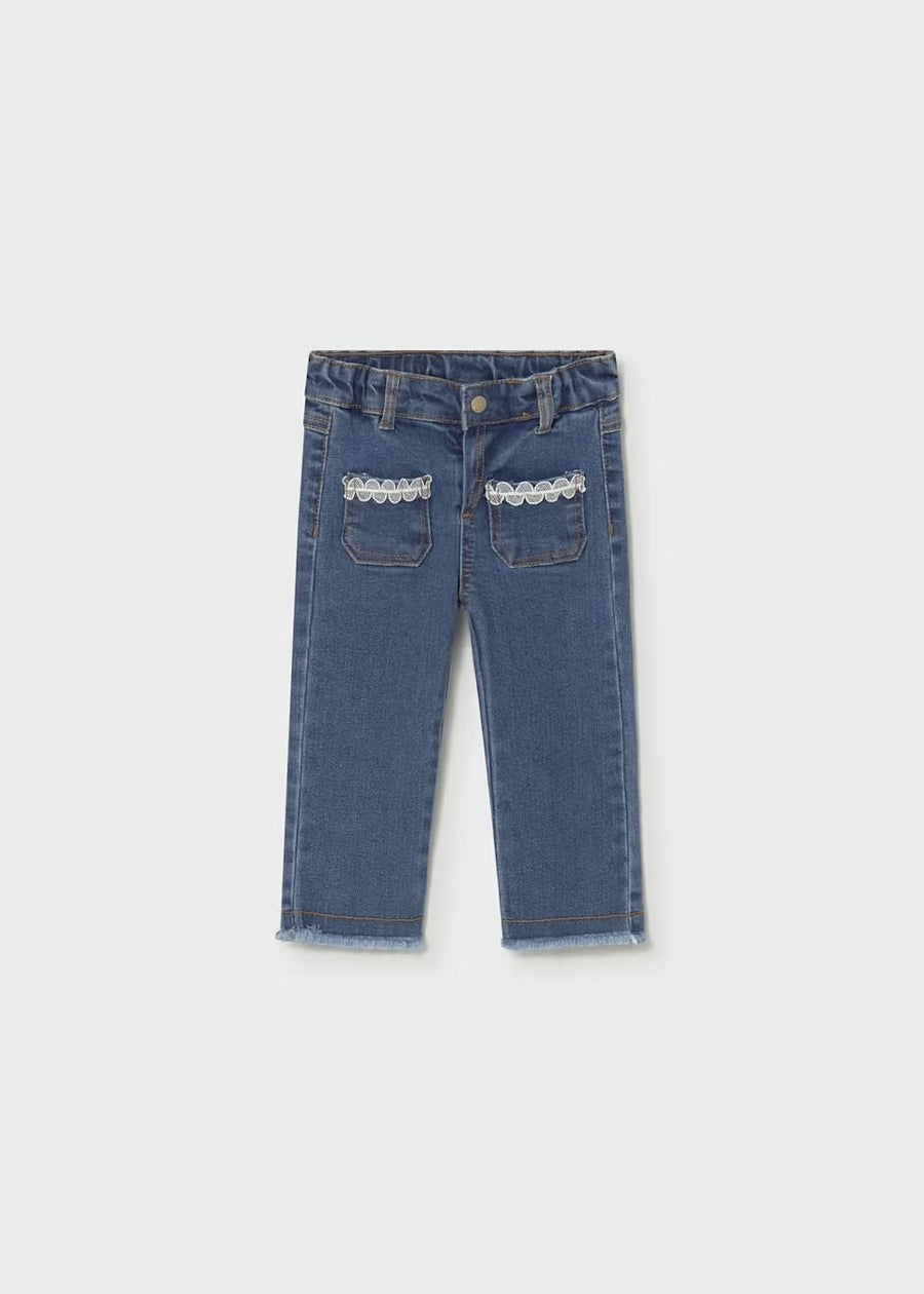 Jeans with Lace Detail