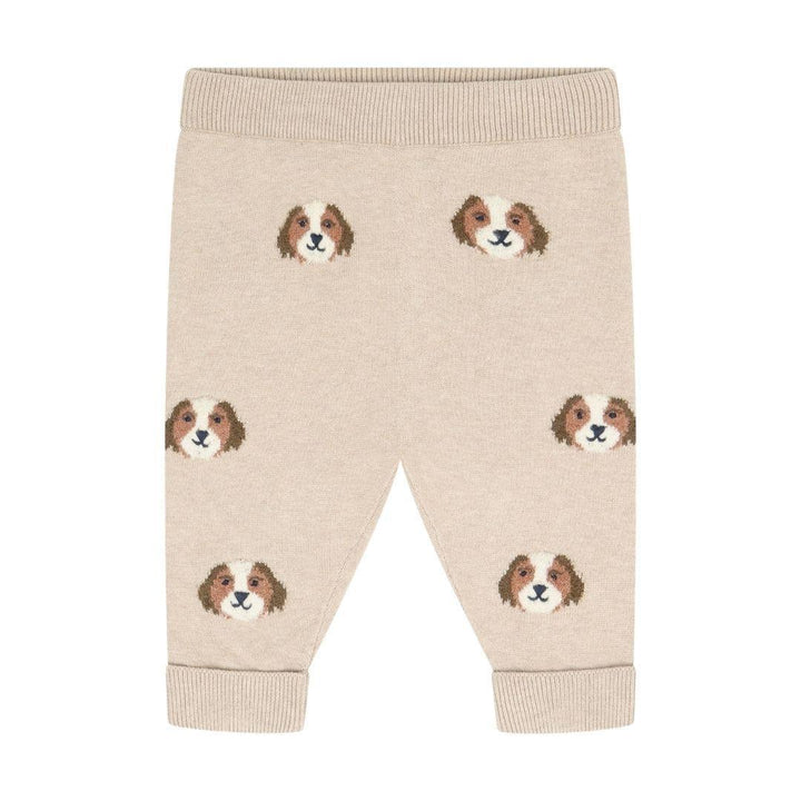 Oatmeal Puppy Knit Pants