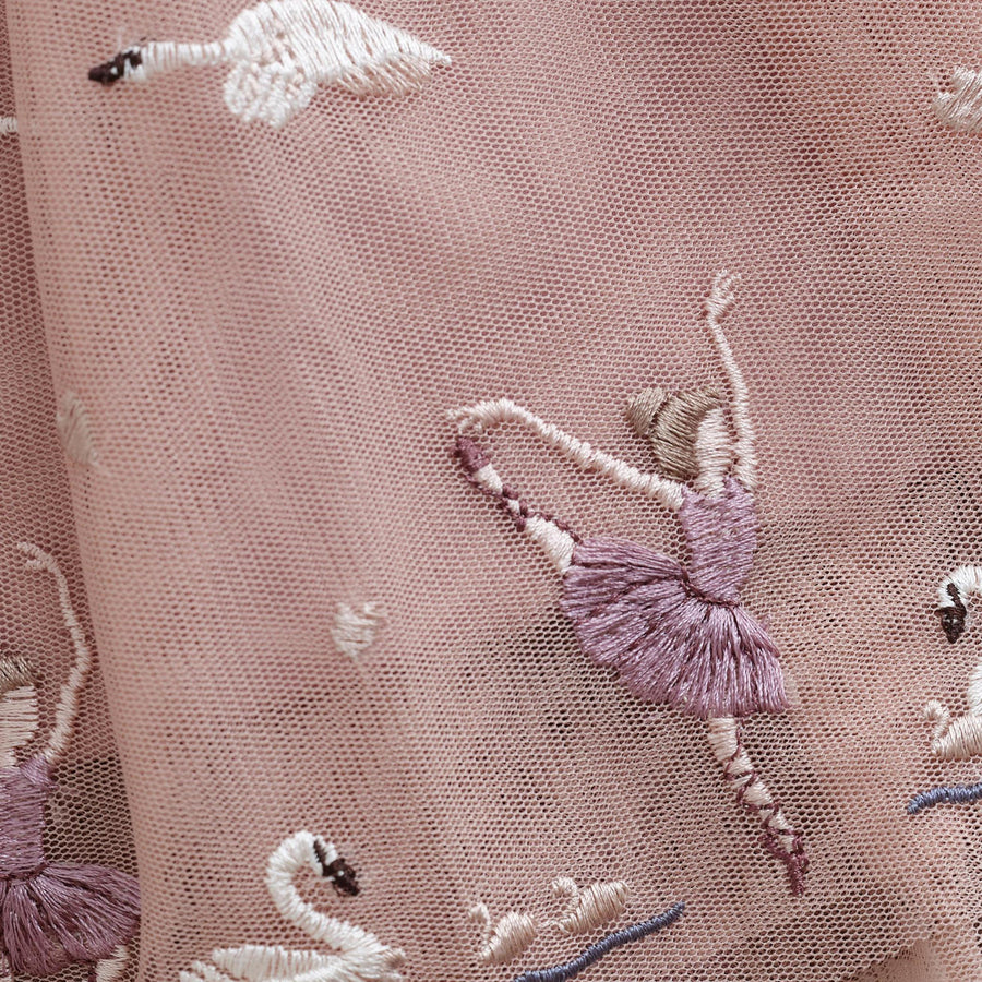 Embroidered Mesh Skirt