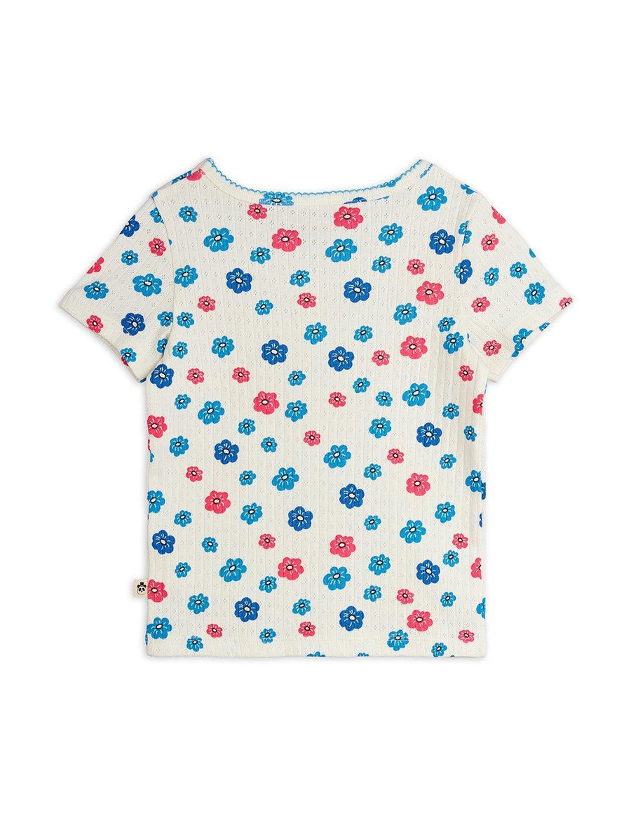 Flowers Pointelle T-shirt