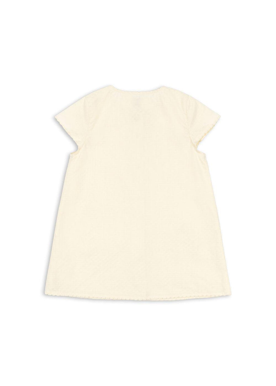 Evia Cherry Dress - Cloud Cream