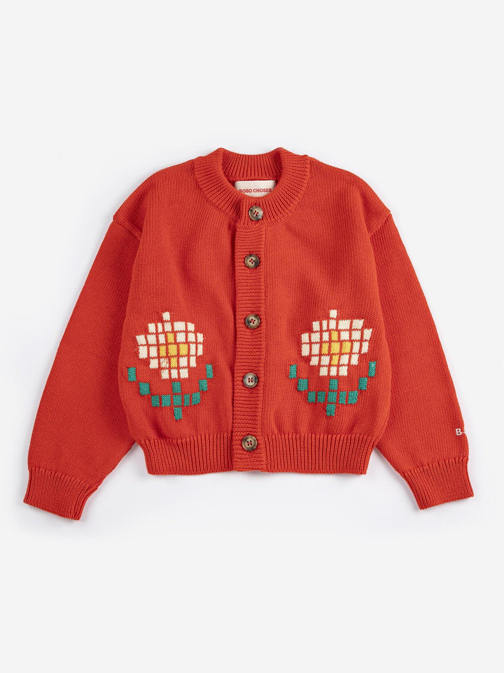 Pixel Daisy Cardigan