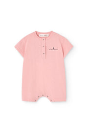 Goose Baby Jumpsuit - Soft Pink