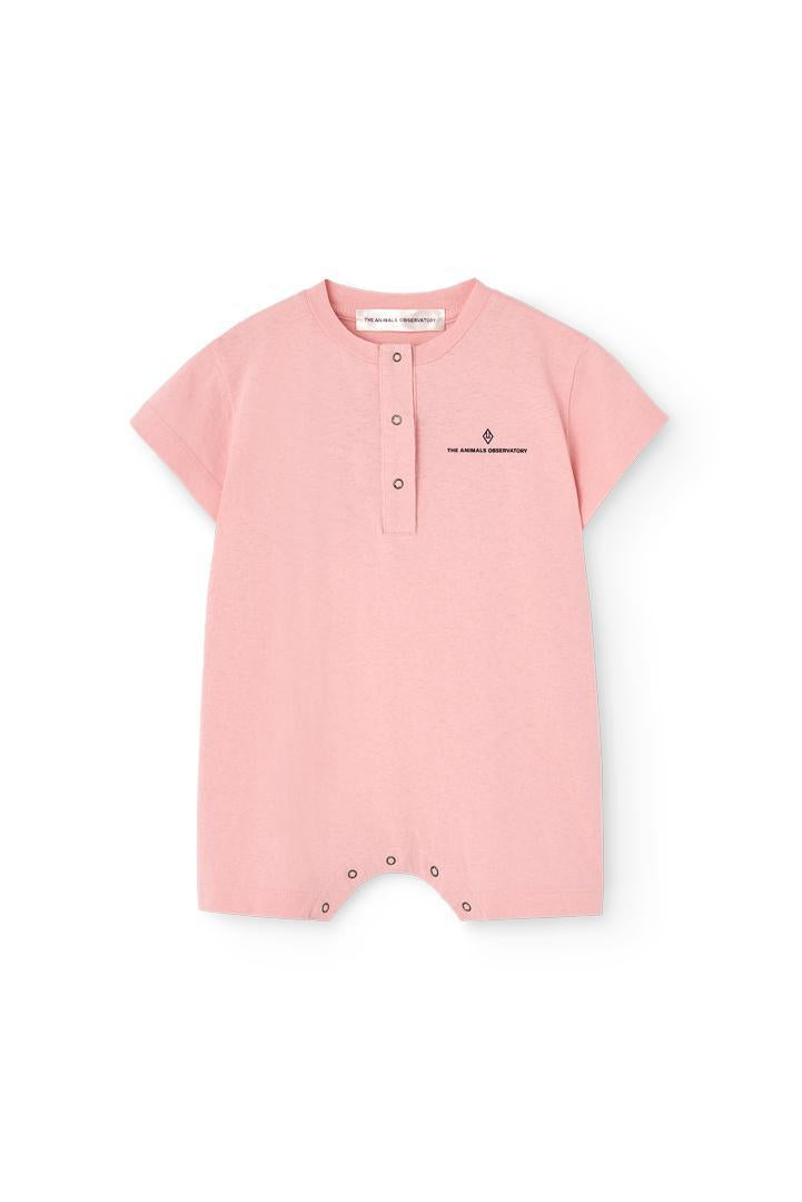 Goose Baby Jumpsuit - Soft Pink