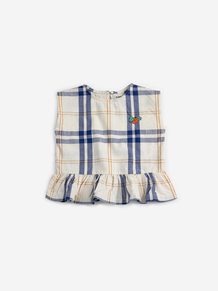 Fun Tartan Woven Blouse