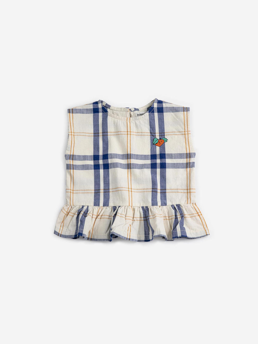 Fun Tartan Woven Blouse