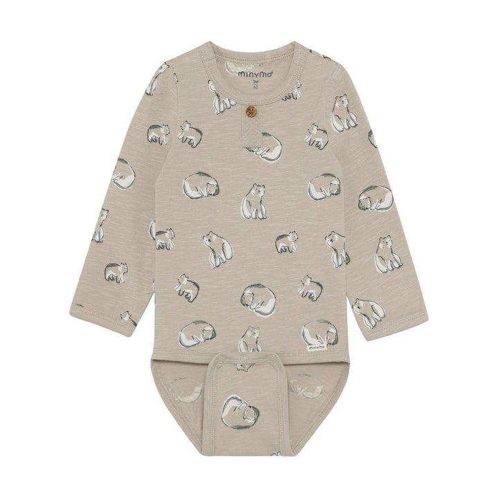 Stone Bear Print Onesie