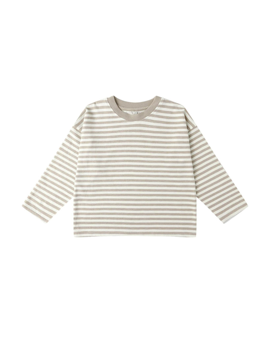Camden Long Sleeve Tee - Stone Stripe